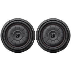 (2) Kicker 43CVT102 COMPVT 10″ 1600w Shallow Slim Car Subwoofers Subs CVT10-2