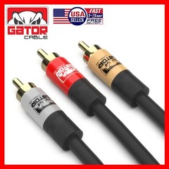 3-RCA To 3-RCA Composite Cable Red White Yellow Audio Video AV For TV VCR DVD