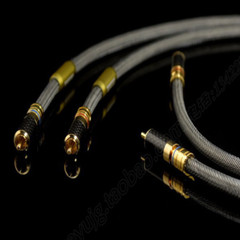 QED Audiophile Grade 4-core Silver Alloy CD Amplifier Audio Signal Cable 2RCA