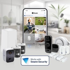 Longer charge 4K Wireless Security Kit with 3 x Wire-Free Cameras & NVR Tower