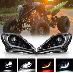 LED Headlight Trun signal For 06-2025 YAMAHA RAPTOR YFZ 450 700R YFM 250 350 700
