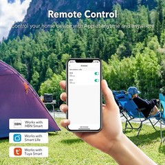 HBN Heavy Duty Outdoor Smart WiFi Plug Timer works with Alexa & Google Assistant