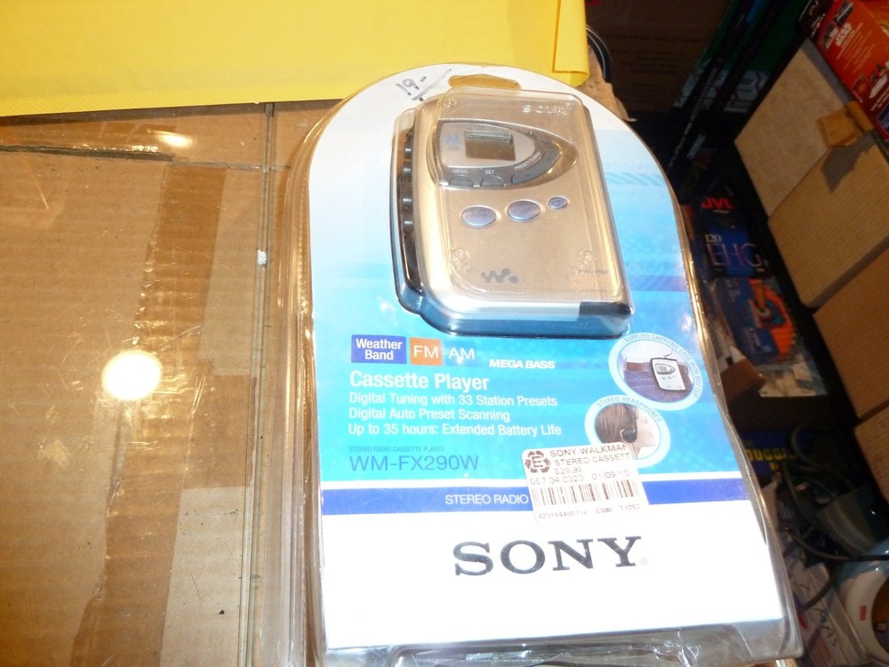 NIB Sony Walkman WM-FX290W Weather Band Cassette Player FM AM