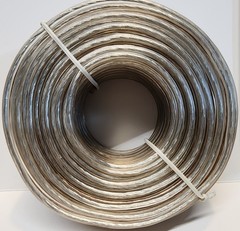 50 FT 18 Gauge Speaker Wire – Clear Copper Audio Cable for Home Stereo & Speaker