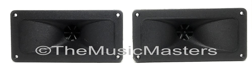 Pair 2″ x 5″ inch Flush Mount Super Horn Tweeter Speakers Car Audio Home Stereo