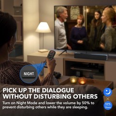 Versatile 60W Compact Soundbar with Night Mode & Dynamic EQ – Perfect for TV