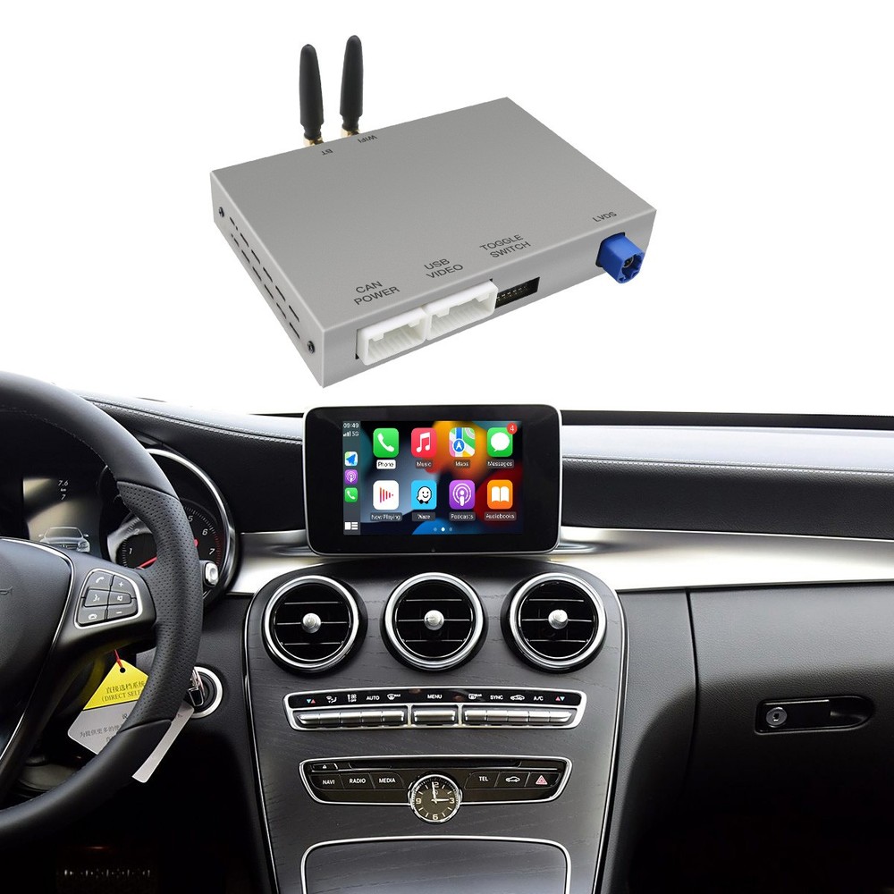 Wireless CarPlay Android Auto Module For Mercedes Benz NTG5.0 A C CLA 2015-2018