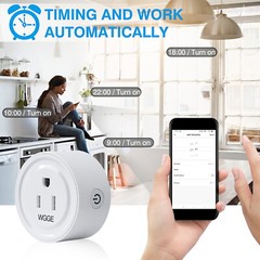 Smart Plug, Mini Smart WiFi Outlet Compatible with Alexa, Google Assistant 2/pk