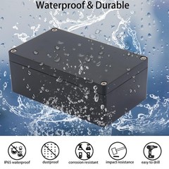 Project Box ABS Plastic Black Electrical 7.87″x4.72″x2.95″,