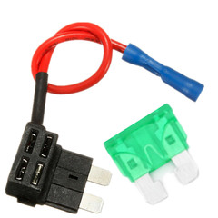 1-20 Set Add-a-Circuit Fuse Holder Tap Adapter & 30A Standard ATO ATC Blade Fuse
