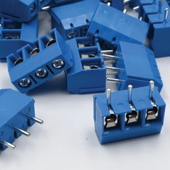 60pcs 5mm Pitch Pole PCB Mount Screw Terminal Block Kit KF301-2/3-Pin