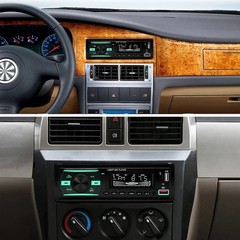 Single Din Car Stereo Bluetooth Receiver with USB FM Radio Aux SD Input Player