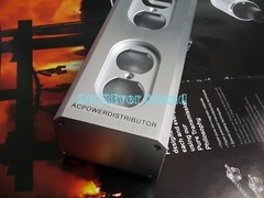 1x Aluminum Alloy US AC Power Bar Box 4outlet chassis socket hifi distributor