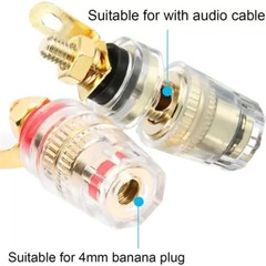 8* Universal 4mm Amplifier Speaker Terminal Binding Post Banana Plug Socket