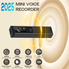 Mini Digital Voice Recorder – 1536Kbps Activated with Noise…