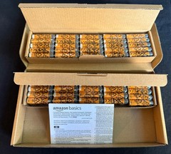 100 Amazon Basics AAA Alkaline Batteries Brand New 1.5 Volt Battery