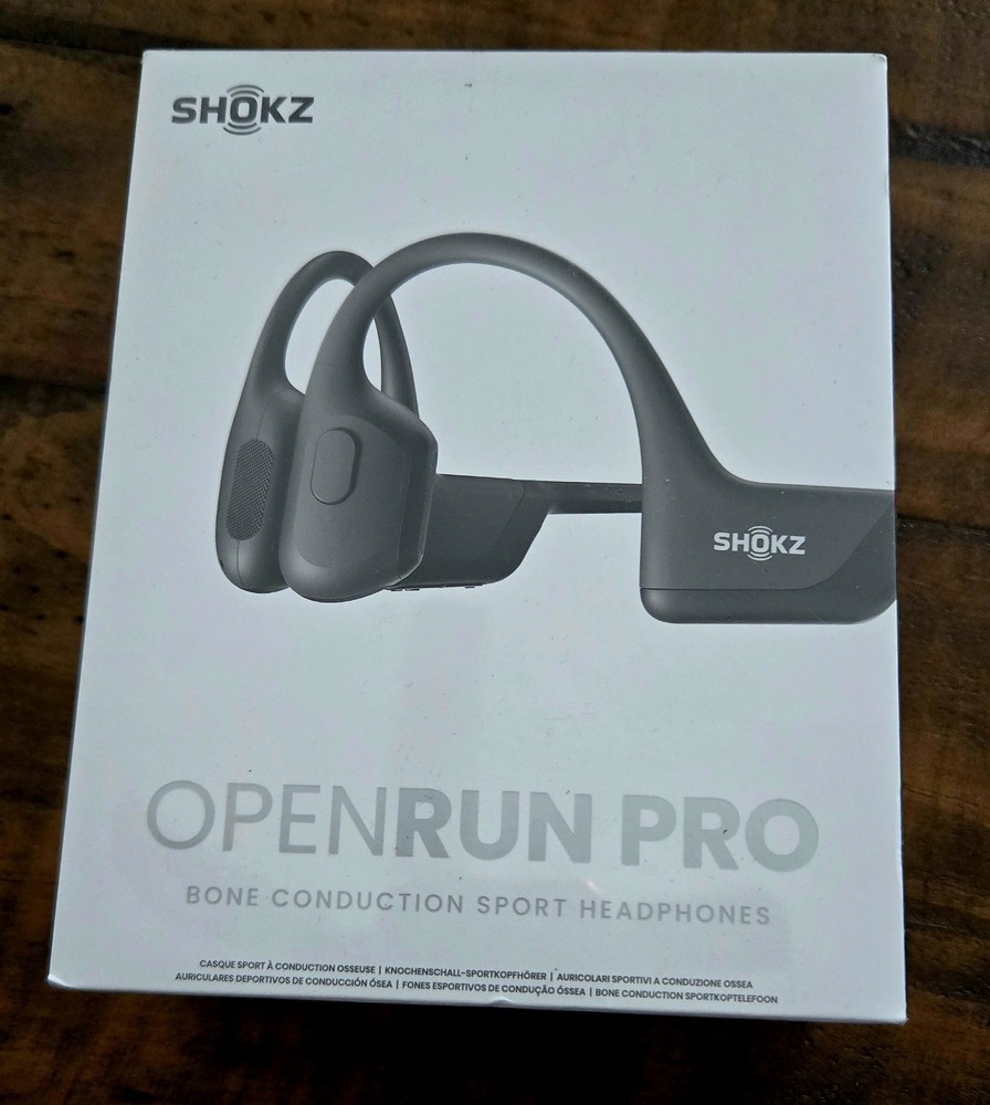 Shokz OpenRun Pro Wireless Bone Conduction Sport Headphones Black Brand New