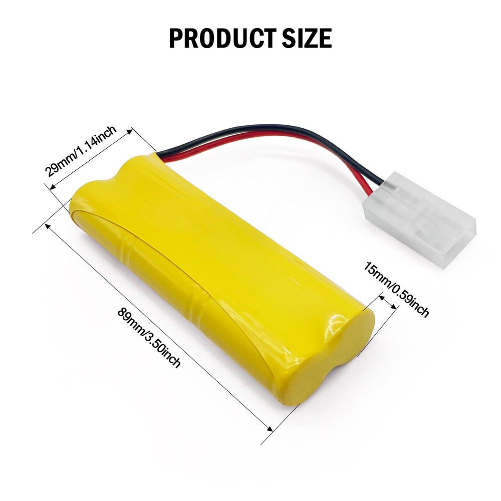 Ni-Cd Ni-MH 7.2V Battery 0.5-0.7Ah for Accu Alarm Control Panel GETRONIC GT2200