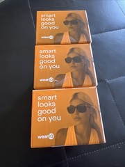 3 Pair NIB WeariQ Wireless Smart Glasses Bluetooth, Black Polarized Lenses