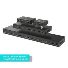 MT-ViKI HDMI Splitter 1 in 4 Out, 4K 30Hz Powered 1×4 4K30, black