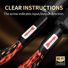 10 AWG 2Pack Audiophile Speaker Cable – Wire with Banana 8.20ft/2.5m