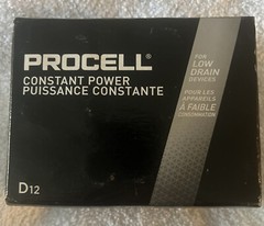 Duracell PC1300 1.5V D12 Procell Alkaline-Manganese Dioxide Battery, 12 Count