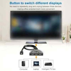 4K HDMI 2.0 Cable Auto Switch Switcher Splitter Adapter 3 In to 1 Out Devices