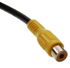6 inch 4-Pin Male S-Video-Out to RCA Female Composite-Out Video Adapter Cable