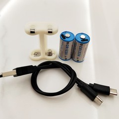 znter 6V 2CR5 rechargeable lithium 6V Photo Camera battery （2CR123A+1rack）