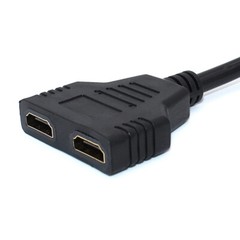 HDMI Port Male to Female 1 Input 2 Output Splitter Cable Adapter Converter 1080P