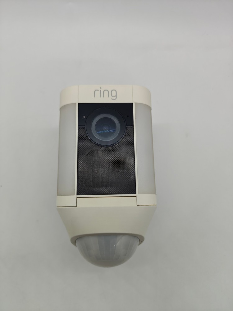 Ring Spotlight Cam Battery White Wireless Outdoor Camera 5AT3S8 – MAIN UNIT ONLY