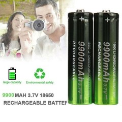 1~10x 3.7V 9900mAh Rechargeable Button top Li-ion Batteries High Capacity Lot US