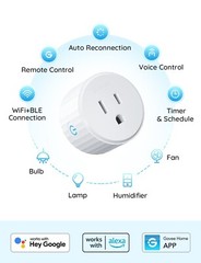 Govee Smart Plug, WiFi Plugs Work with Alexa & Google Assistant, 4 Pack