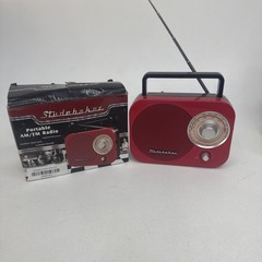 Studebaker Bluetooth Retro Portable AM/FM Radio with AC or Battery Operation
