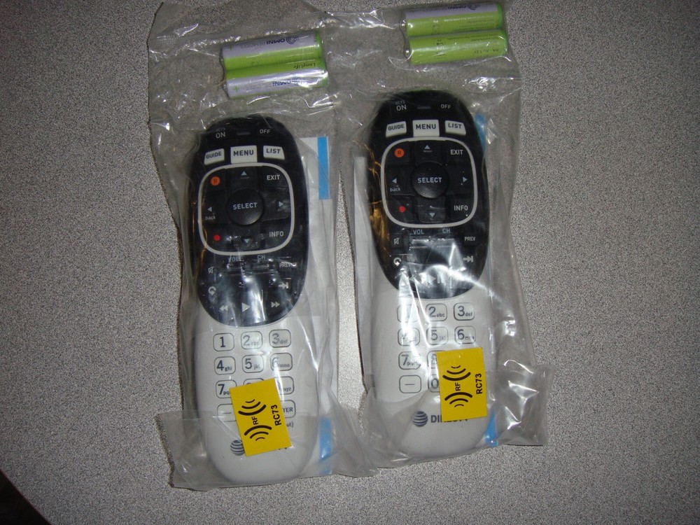DIRECTV RC73 REMOTE CONTROL / LOT OF 2/ IR/RF HR44/HR54 GENIE/BATTERIES/NEW!!