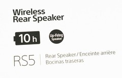 Sony SA-RS5 Wireless Rear Speakers with Built-in Battery for HT-A7000/HT-A5000