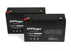 ExpertPower 2 Pack – 6V 10AH Sealed Lead Acid (SLA) Batteries with F1 Terminals