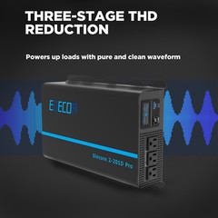 EDECOA Power Inverter Pure Sine Wave 12V DC to 120V AC 2000W USB Type C PRO