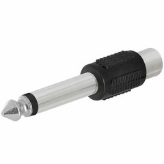 10 PACKS RCA Female Jack To 6.35mm 1/4″ Male Mono Plug Audio Adapter Connector