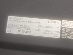 KENWOOD TS 480SAT HF/ 50MHZ TRANSCEIVER