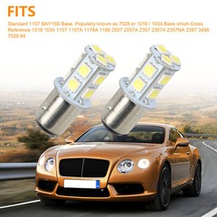 10x 6500K White 1157 Bay15d 13-SMD LED Car Truck Tail Brake Stop Light Bulb 12V