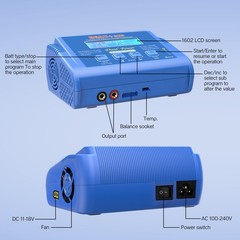 B6AC 80W Lipo Battery Balance Charger 6Amp Discharger, RC Hobby Battery Charger