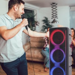 Triple10in Woofer Bluetooth Speaker Heavy Bass Sound Party System w/ Mic Remote