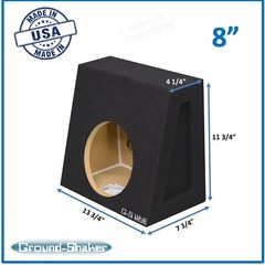 8″ Single Sealed Sub Box Subwoofer Enclosure For Regular Cab Trucks