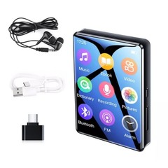 2.4” MP3 Player HD Full-touch Screen Bluetooth 5.0 HiFi Lossless Sound FM Radio