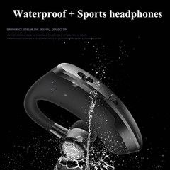 Bluetooth5.2 Earpiece Wireless Headset Driving Trucker Earbuds Noise Cancelling-