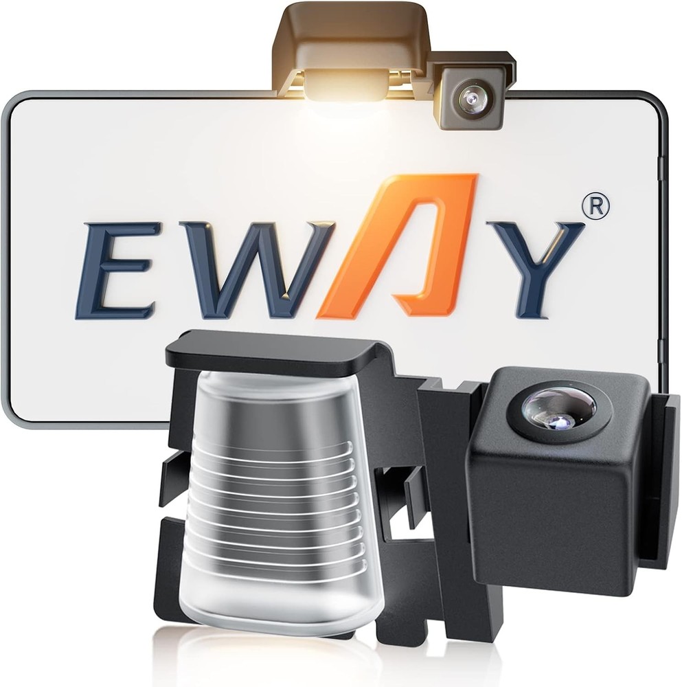 EWAY Safety License Plate Backup Reverse Camera for Jeep Wrangler JK JKU 2007-20