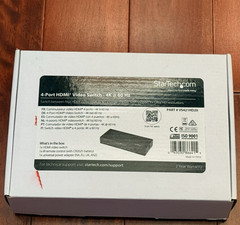 NEW StarTech VS421HD20 4-Port HDMI Switch – 4K 60Hz – Supports HDCP – IR – HDMI