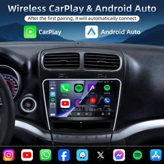 [8Core 4GB RAM 64GB ROM] Car Radio for Dodge Journey 2011-2019: 9″ HD 9 Inch