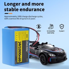 24V10Ah Rechargeable Li-ion Battery 7S4P With Charger For DIY 24V Devices